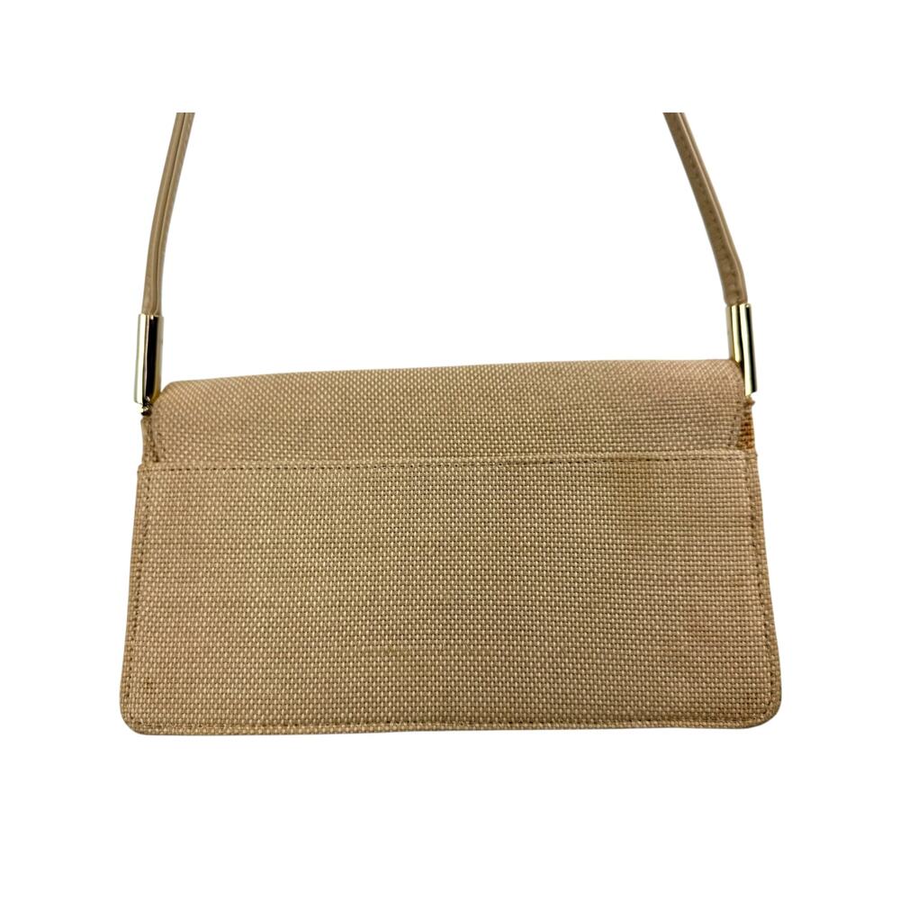 90's NINE WEST beige woven small shoulder bag - Picture 7 of 9
